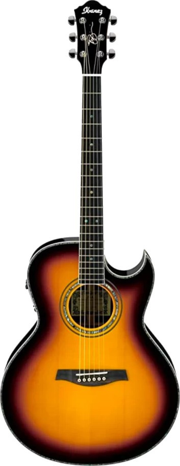 Chitară electroacustică Ibanez - JSA20 VB cu husă, galbenă/neagră - imagine 1