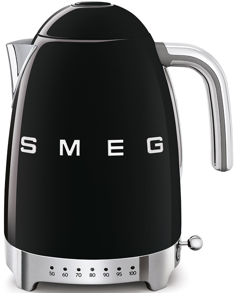 Fierbător electric Smeg - KLF04BLEU, 2400W, 1.7 l, negru
