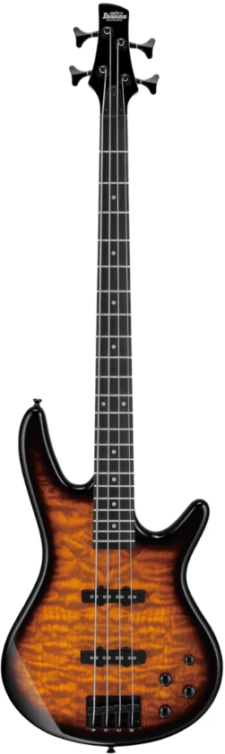 Chitară bas electrică Ibanez - GSR280QA, Transparent Yellow Sunburst - imagine 1