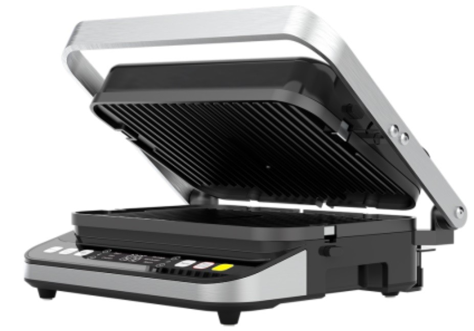 Grill AENO - EG5, 2000W, antiaderent, nervurat, gri