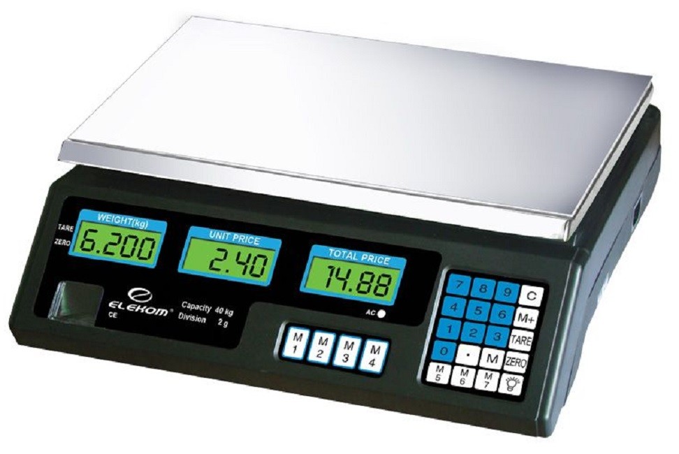 Cântare electronic Elekom - ACS, 40 kg, negru