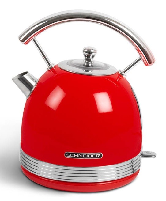 Fierbator de apă Schneider - SCKE17S, 1850-2200 W, 1.7 l, argintiu