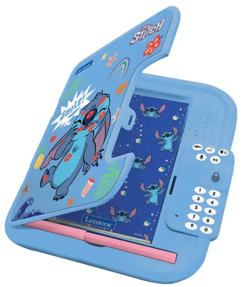 Jurnal electronic secret Lexibook - Disney Stitch, cu parolă - imagine 1