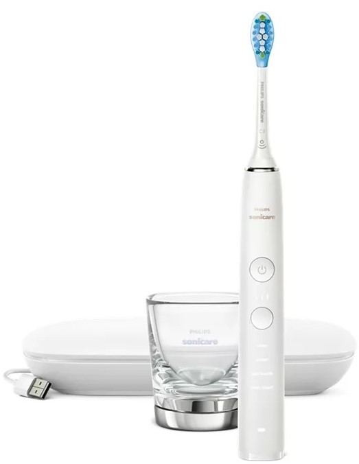Periuță de dinți electrică Philips - DiamondClean 9000, HX9911/27, 1 rezervă, alba
