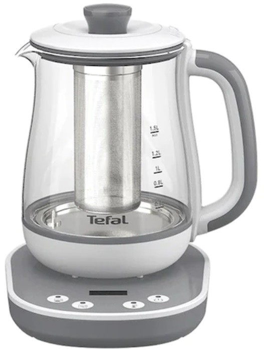 Fierbator apa Tefal - BJ551B10, 1430W, 1.5 l, alb/gri - imagine 1