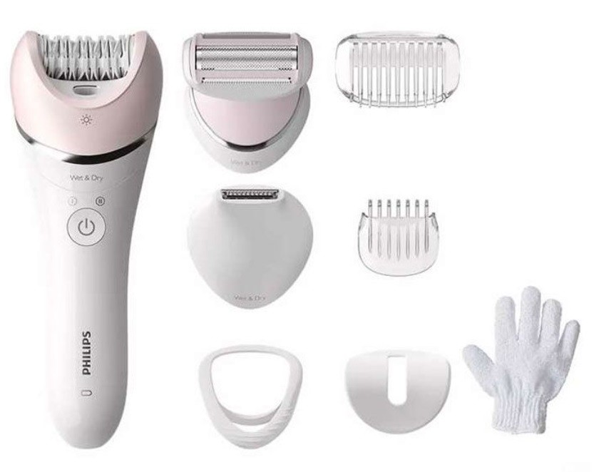 Epilator Philips - BRE721/00, 2 viteze, alb/roz