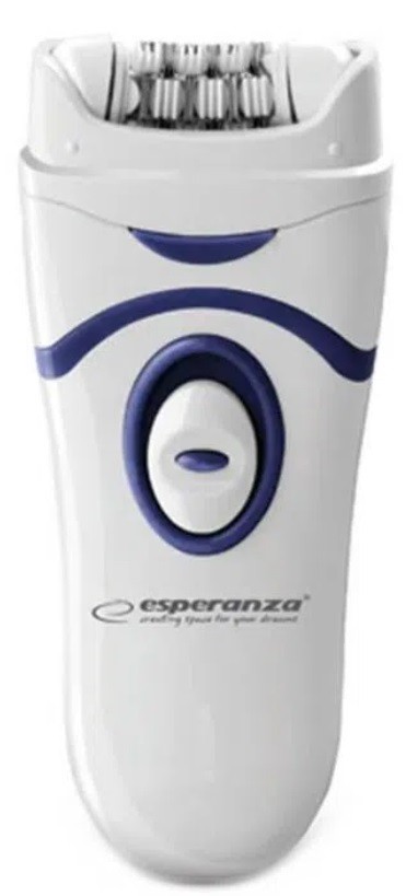 Epilator Esperanza - EBD002V, 2 vitezi, 1 rezervă, alb/albastru - imagine 1