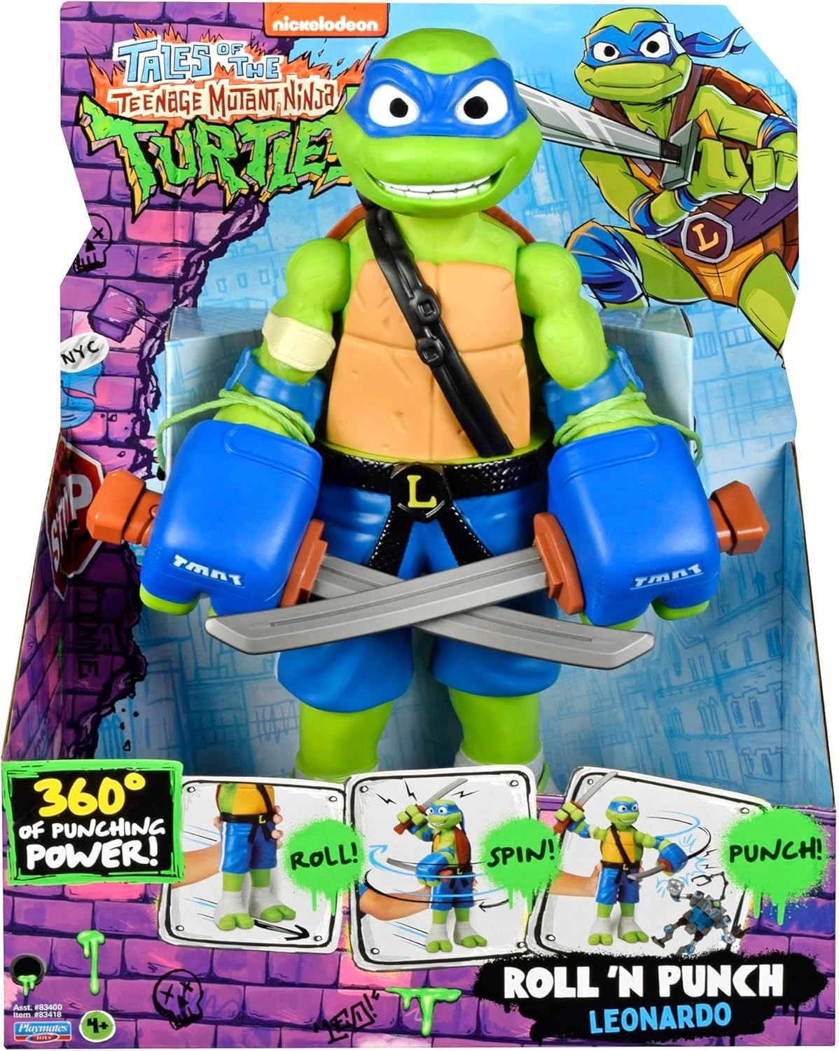 Figurină gigant Playmates TMNT - Țestoasele Ninja, Leonardo | Ozone.ro