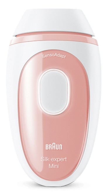Fotoepilator Braun - Mini PL 1000, 3 viteze, 300.000 impulsuri, alb/roz - imagine 1