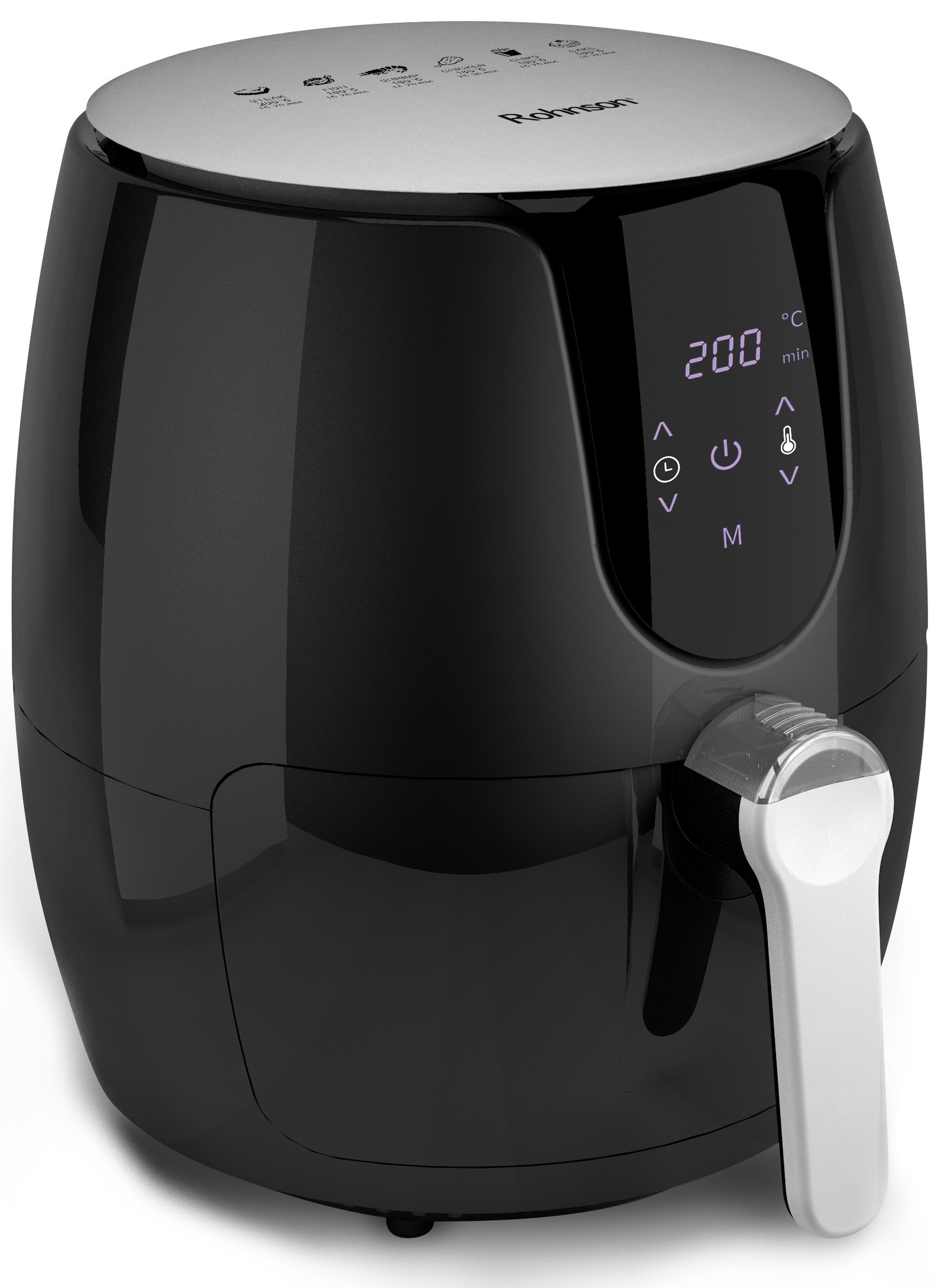 Friteuză cu conținut scăzut de grăsimi Rohnson - R-2822, 1500 W, neagră