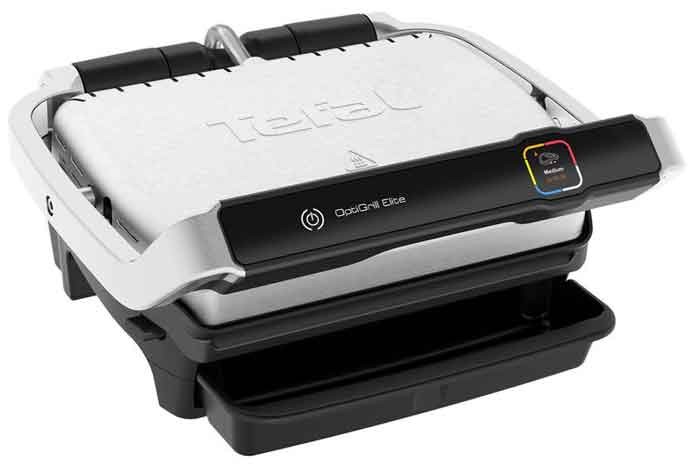 Grătar Tefal - Optigrill Elite, GC750D30, 2000W, antiaderent, gri - imagine 1