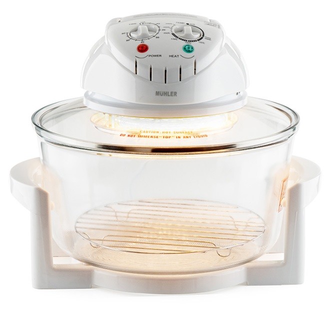 Cuptor cu halogen și friteuză cu aer 2 în 1 Muhler - MFC-1200, 1400W, 12 l, alb