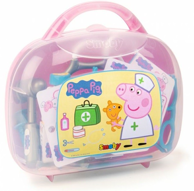 Trusa de doctor Smoby Peppa Pig - set de jcuarie | Ozone.ro