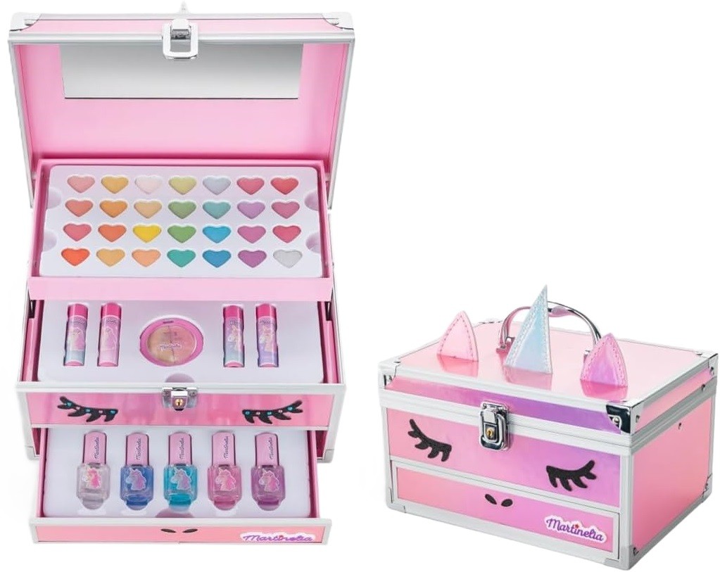 Set joc Martinelia Little Unicorn - Trusa de machiaj, 39 buc