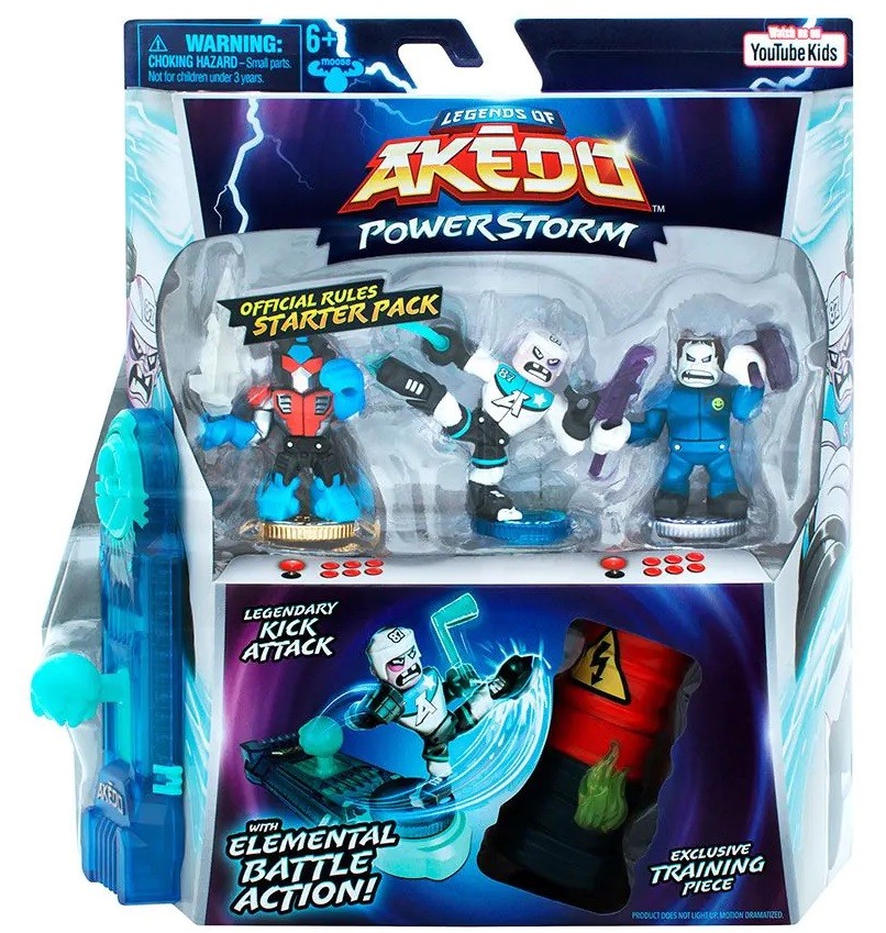 Moose Legends of Akedo Set de jocuri - Recharge, High Stick, Rip