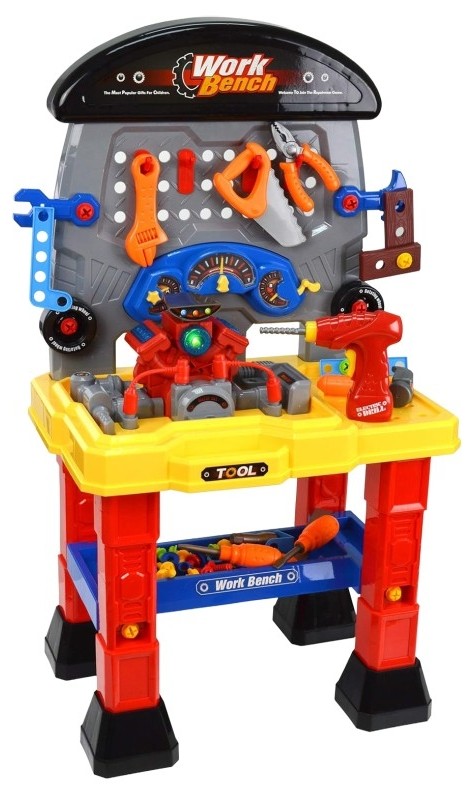 Set de joacă Bohui Toys - Masă de lucru cu unelte - imagine 1