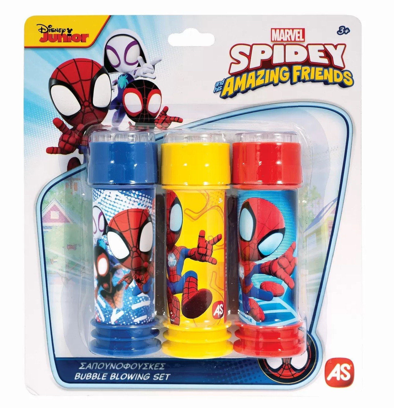 Jucărie pentru baloane de săpun AS Company – Spidey, 3 x 50 ml