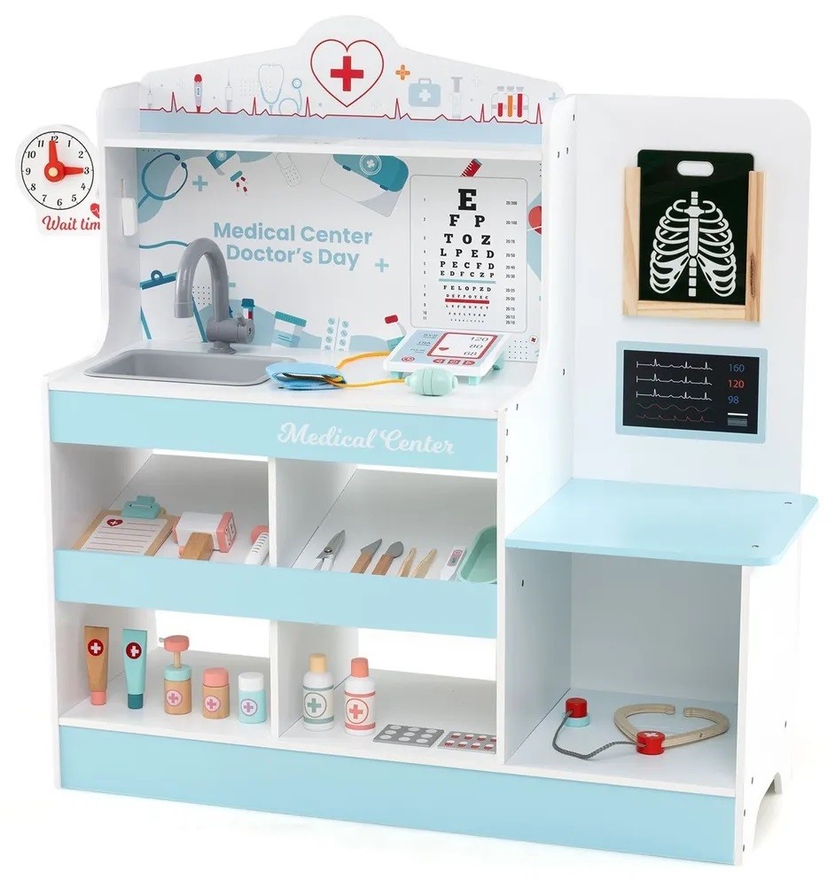 Set de joacă Costway - Centru medical cu accesorii - imagine 1