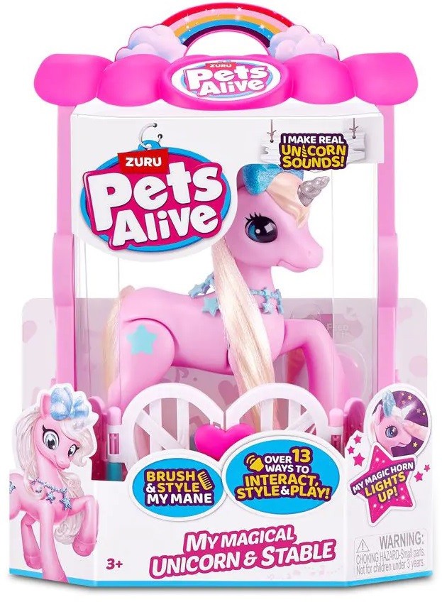 UNICORN30 リマスター版セット Jucărie interactivă Zuru Pets Alive - Unicorn cu grajd | Ozone.ro