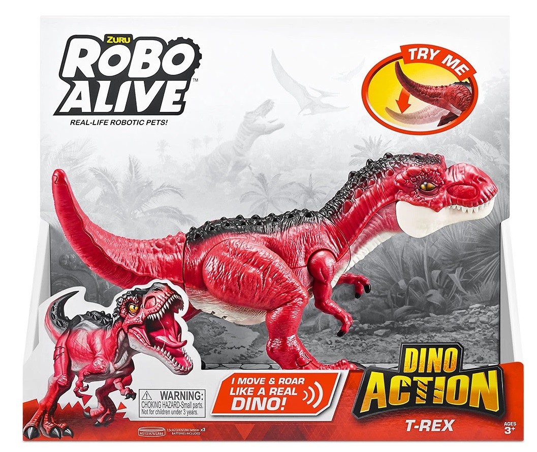 Jucărie interactivă Zuru - Dinozaur T-Rex, roșu | Ozone.ro