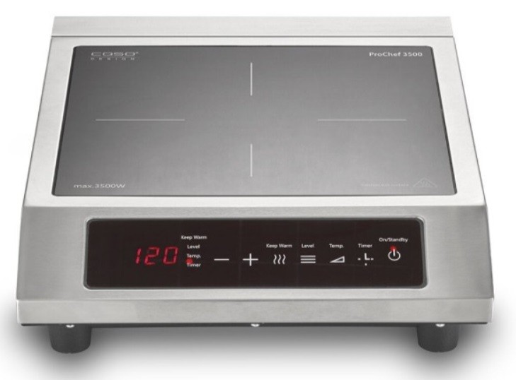 Plită cu inducție Caso - ProChef 3500, 3500W, singur, oțel inoxidabil/negru