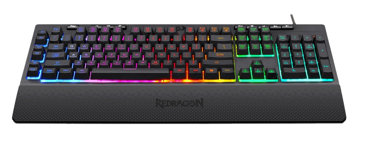 Tastatura pentru jocuri Redragon - Shiva, RBG, negru - imagine 1