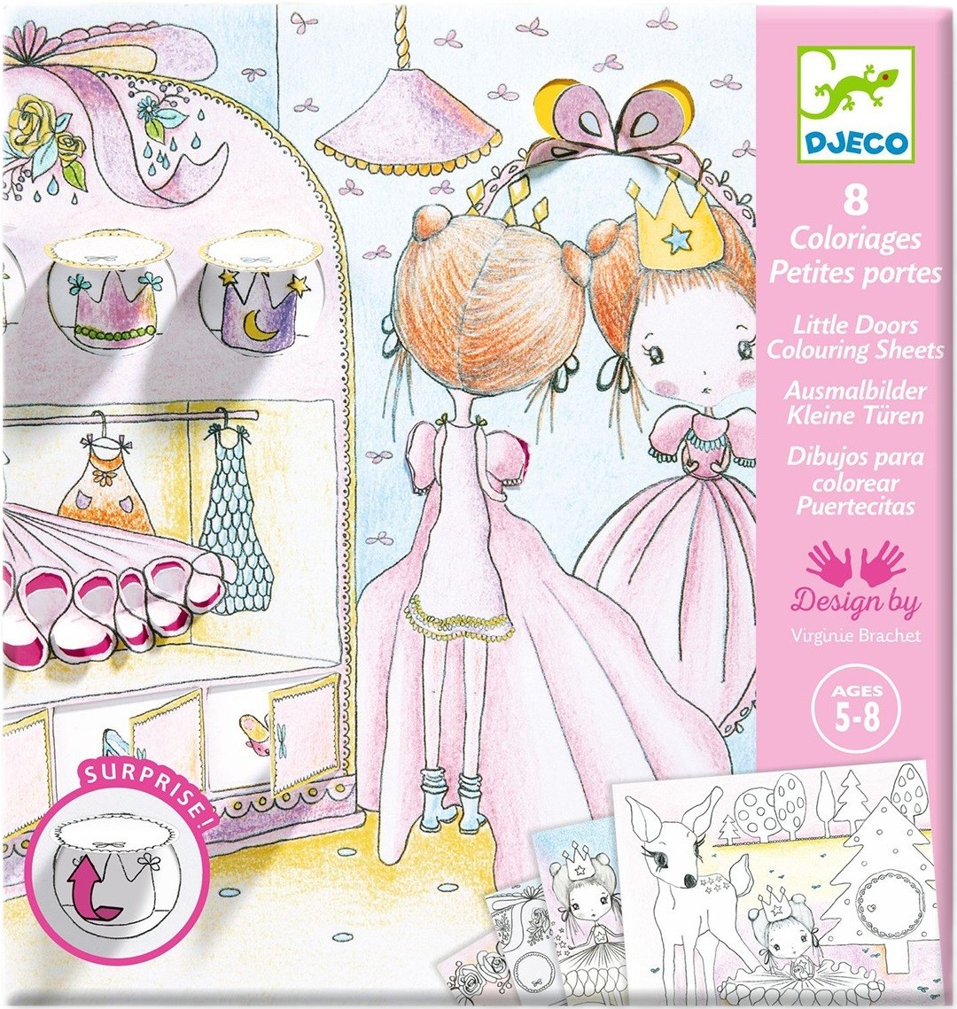 Planse de colorat surpriza Djeco Balerina Pupi Ozone.ro