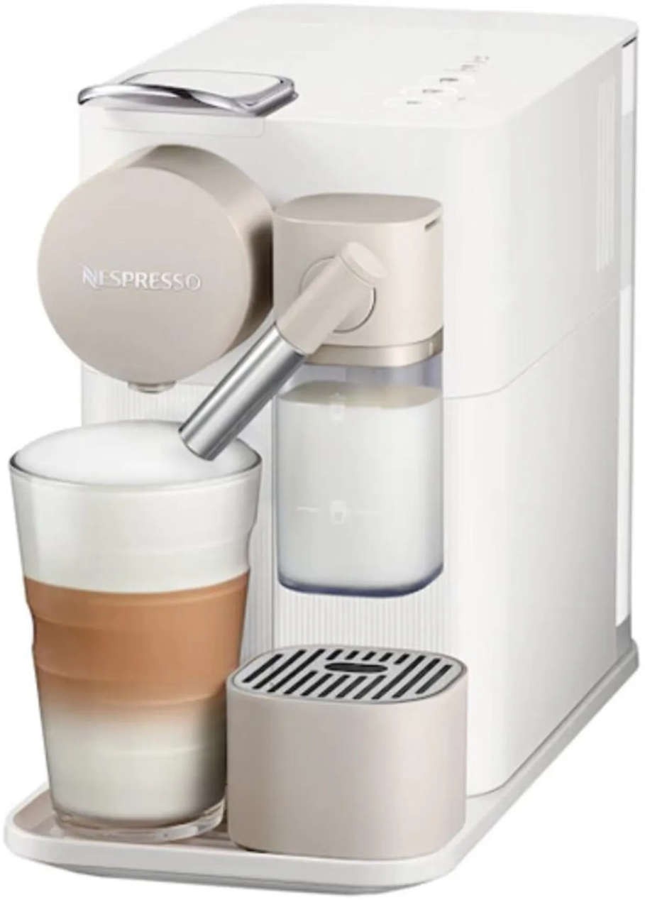 Aparat de cafea cu capsule Nespresso - Lattissima One, F121-EUWHNE-S, 19 bar, 1 l, Silky White - imagine 1