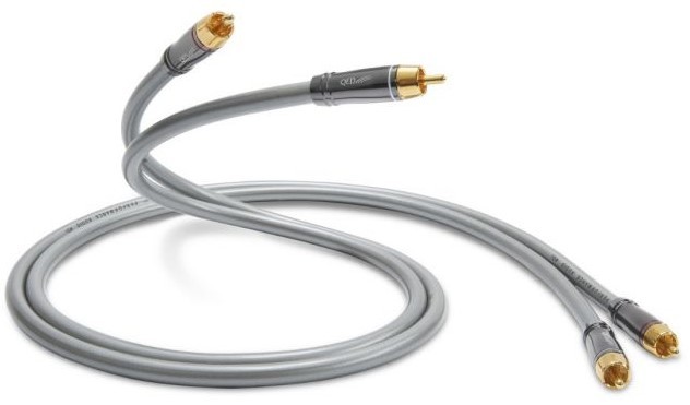 Cablu pentru boxe QED - Performance Audio 40i, 4x RCA, 1 m, gri