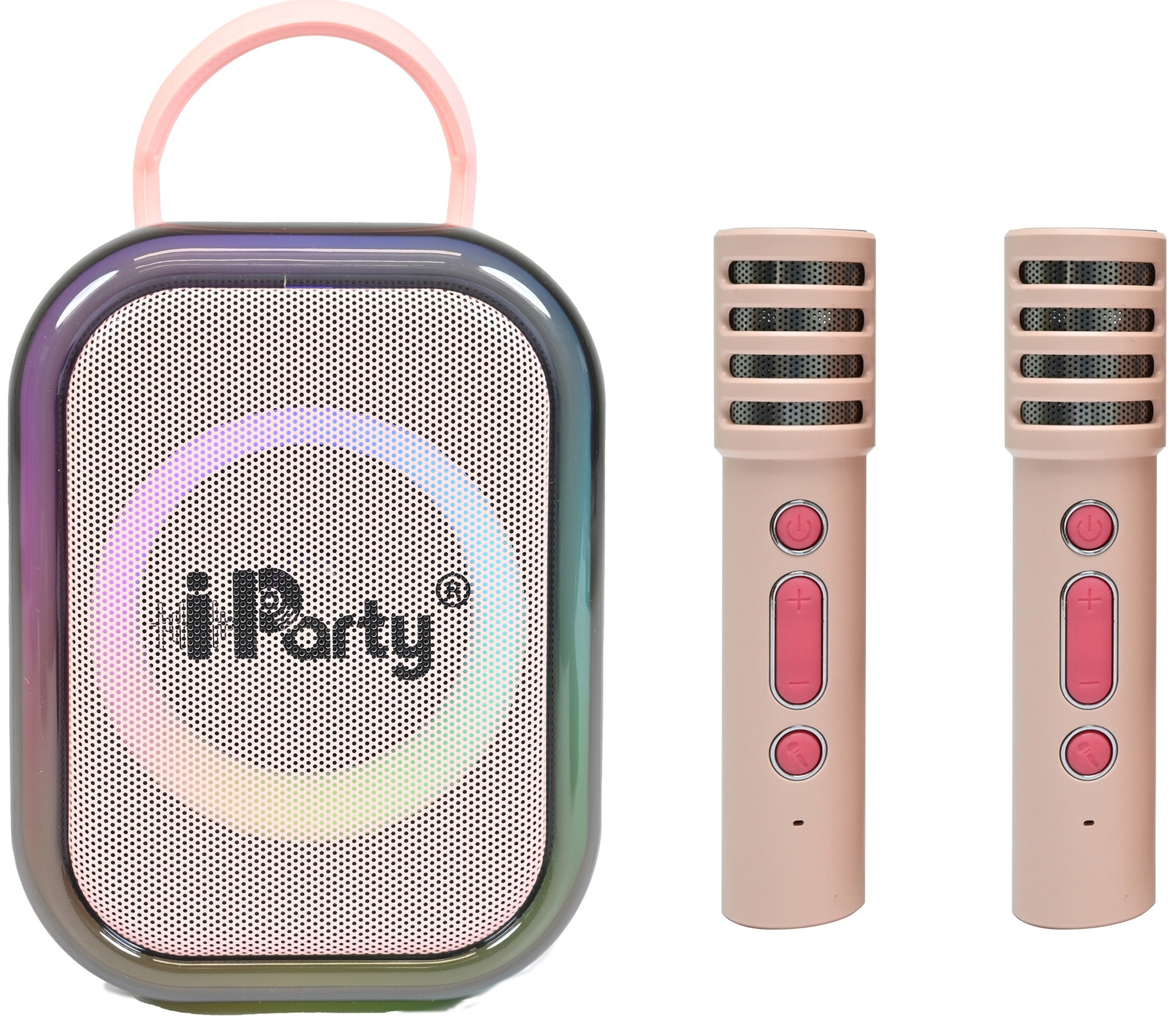 Sistem karaoke Lexibook BTC030PK, 2 microfoane, roz