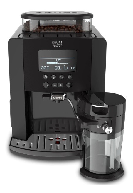 Aparat de cafea Krups - EA819N10 Arabica Latte, 15 bar, 1.7 l, negru