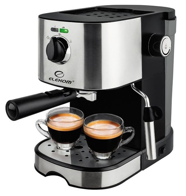 Aparat de cafea Elekom - EK- 6826, 15 bar, negru/gri - imagine 1