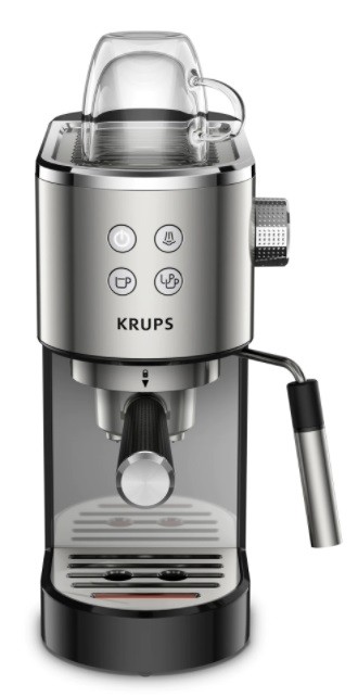 Aparat de cafea Krups - XP442C11, 15 bari, 1l, negru/gri