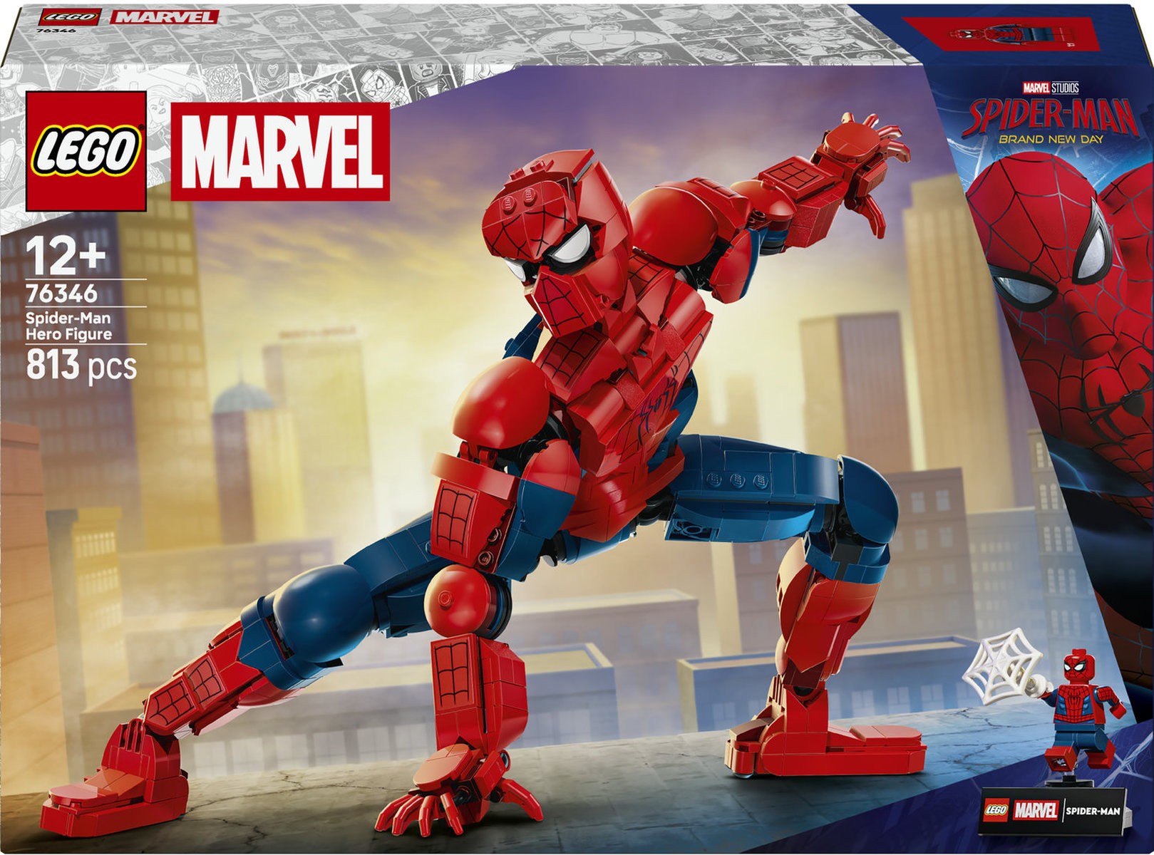 Constructor LEGO Marvel Super Heroes - Figurină Spider-Man (76346) - imagine 1
