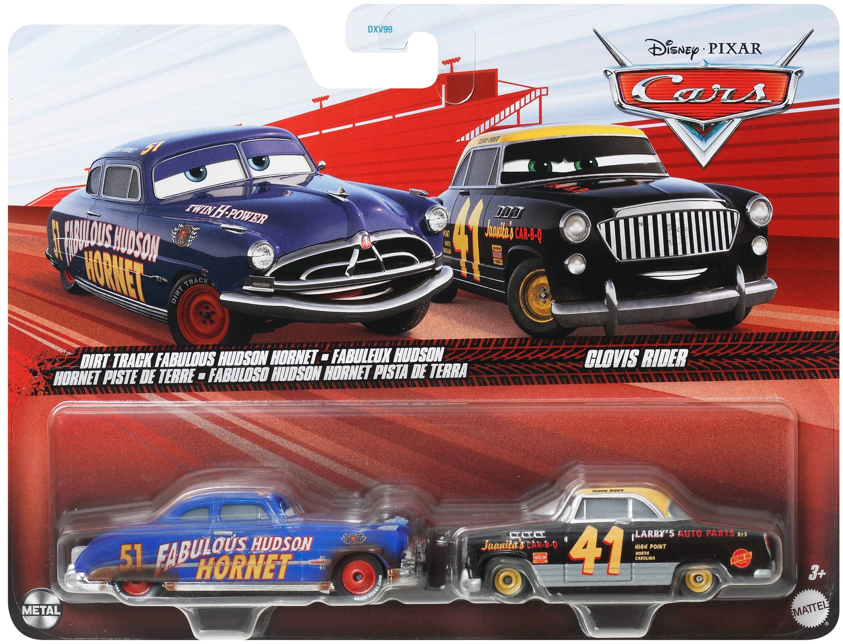 ディズニー HADSON HORNET Mașinuțe metalice Disney Pixar Cars - Dirt Track Fabulous Hudson