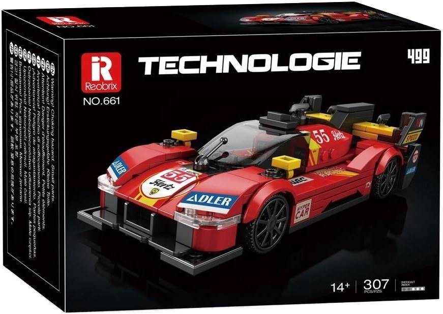 Constructor Reobrix Technologie - Ferrari 499 Hyper Car, 1:24, 307 piese