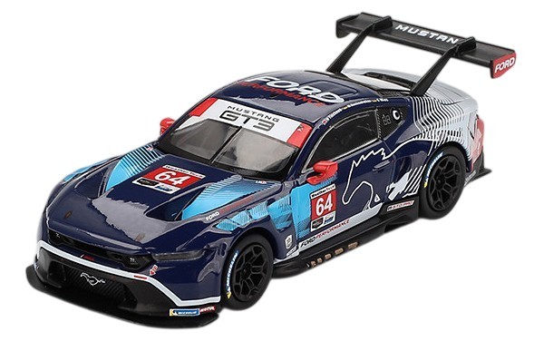 Model de colecție Mini GT Curse: Automobile - Ford Mustang GT3 #64