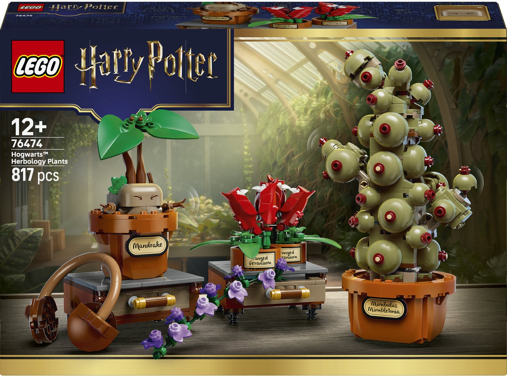 Constructor LEGO Harry Potter - Plante pentru ora de Herbologie de la Hogwarts(76474) - imagine 1