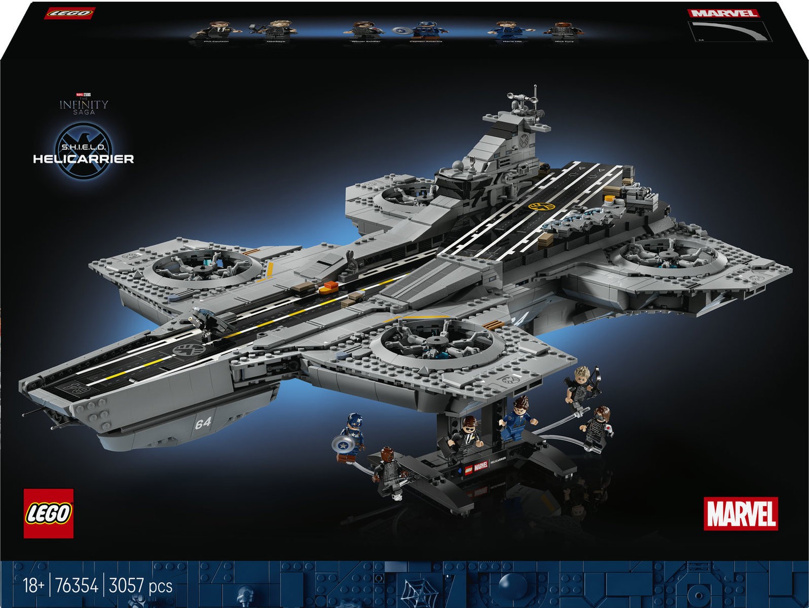 Constructor LEGO Marvel Super Heroes - S.H.I.E.L.D. Helicarrier (76354) - imagine 1