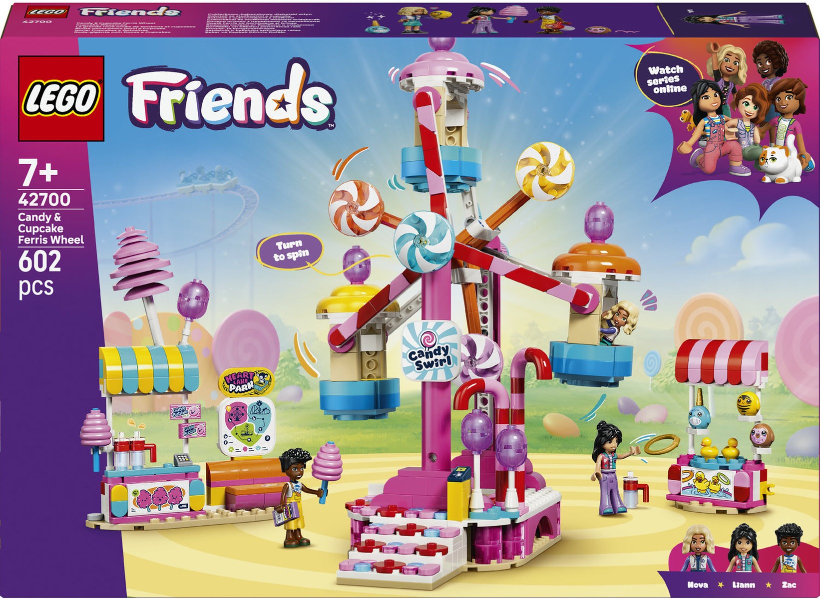 Constructor LEGO Friends - Roată Ferris din bomboane și dulciuri (42700) - imagine 1