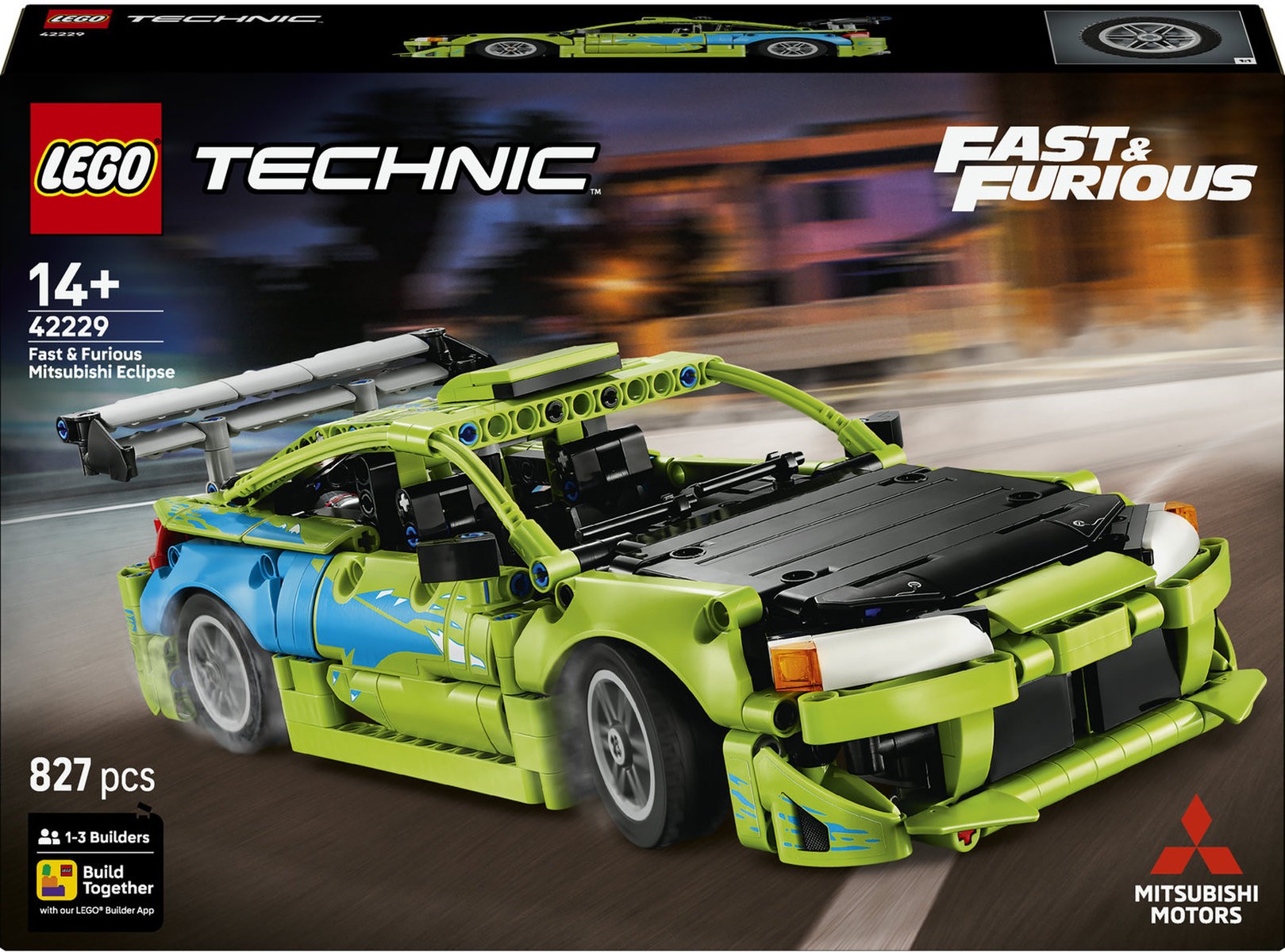 Constructor LEGO Technic - Rapid și furios: Mașină Mitsubishi Eclipse (42229) - imagine 1