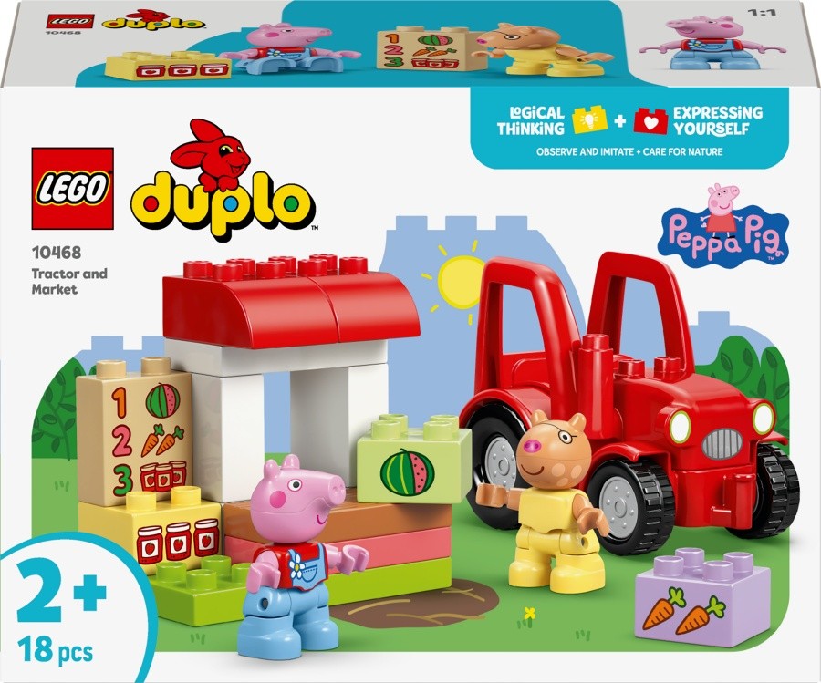 Constructor LEGO Duplo - Peppa Pig Tractor și piață (10468) - imagine 1