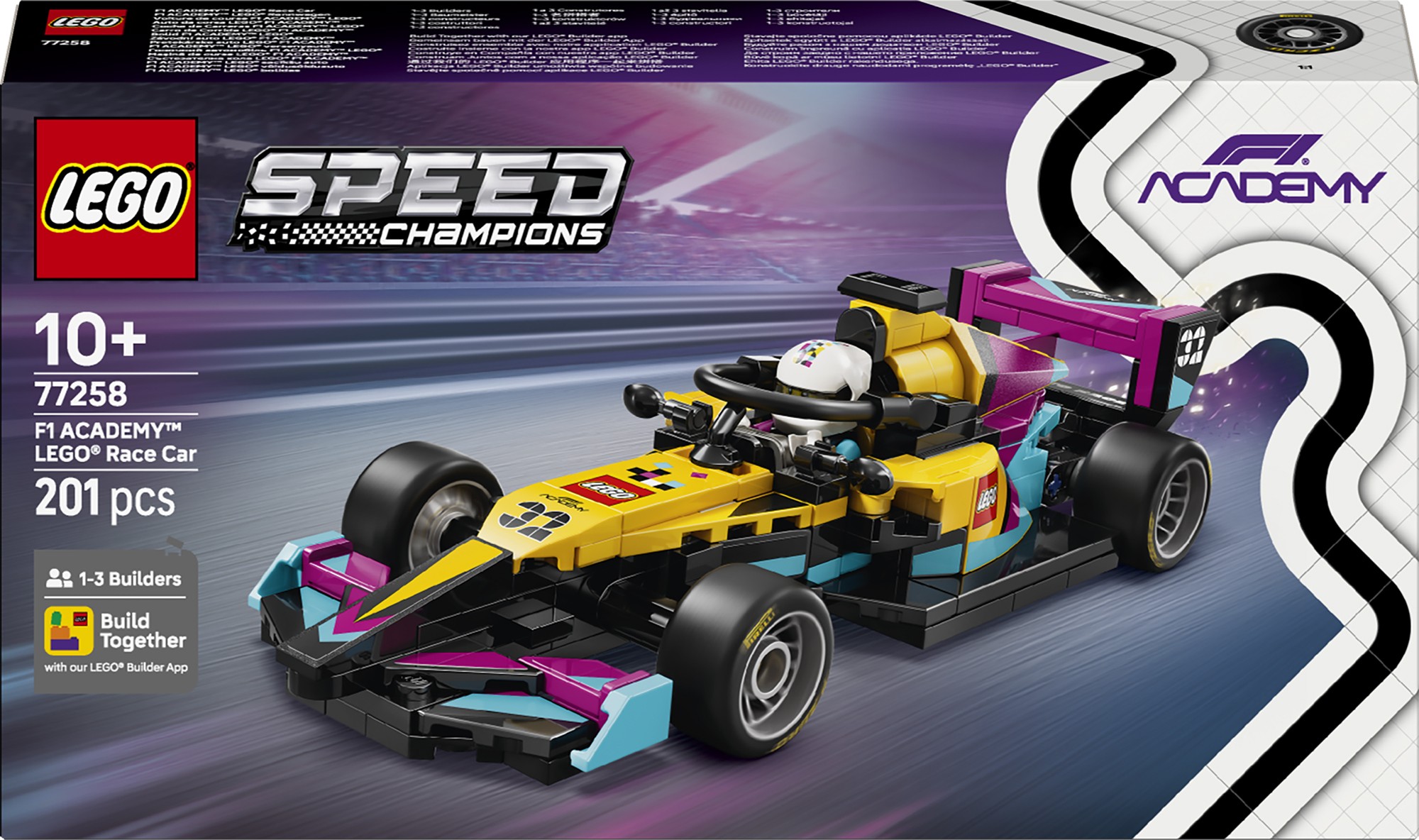 Constructor LEGO Speed Champions Formula 1 - Mașină de curse F1 Academy (77258) - imagine 1