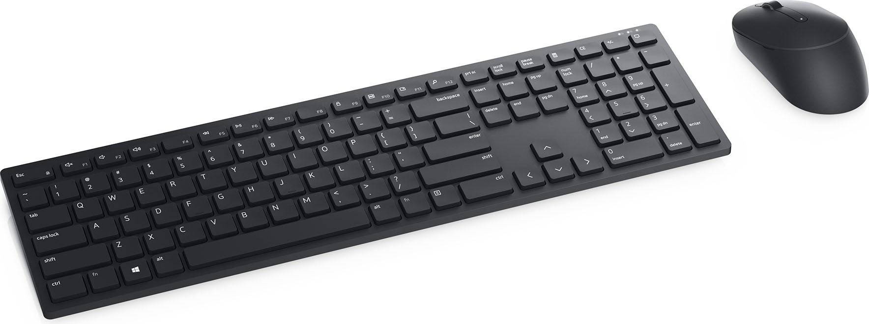 Set tastatura și mouse Dell - Pro KM5221W, wireless, chirilic, negru - imagine 1