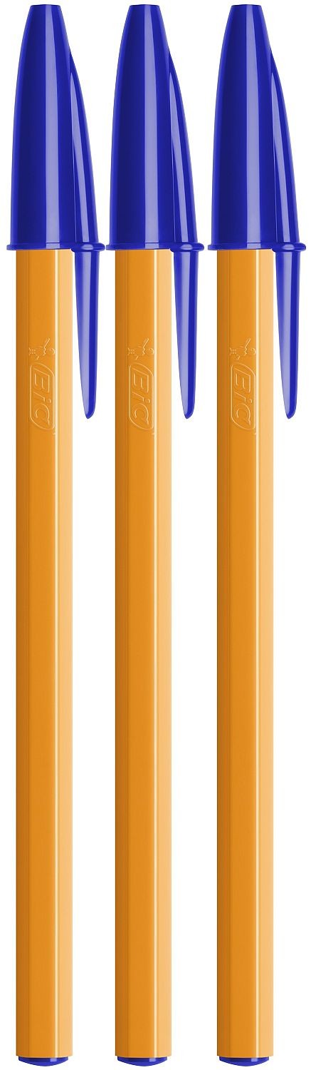 おれんじ Set pixuri BIC Orange - 0,8 mm, albastru, 3 buc | Ozone.ro
