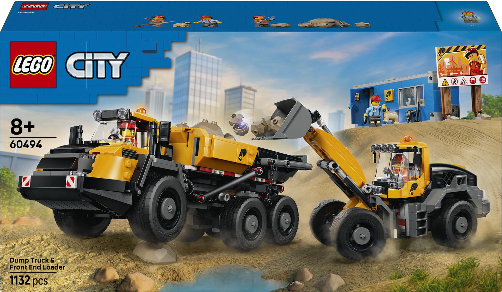 Constructor LEGO City - Basculantă și încărcător frontal (60494) - imagine 1