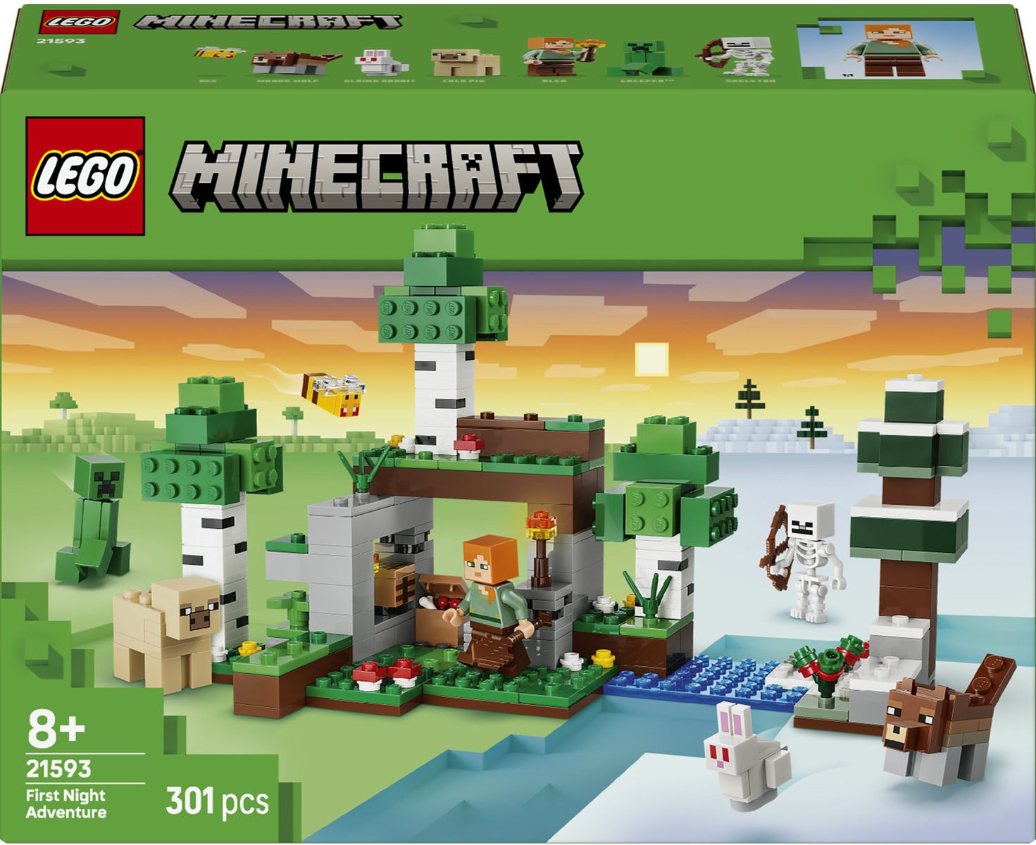 Constructor LEGO Minecraft - Prima aventură nocturnă (21593)