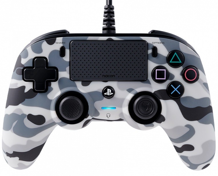 Controller Nacon Wired Compact Controller Camo Grey PS4