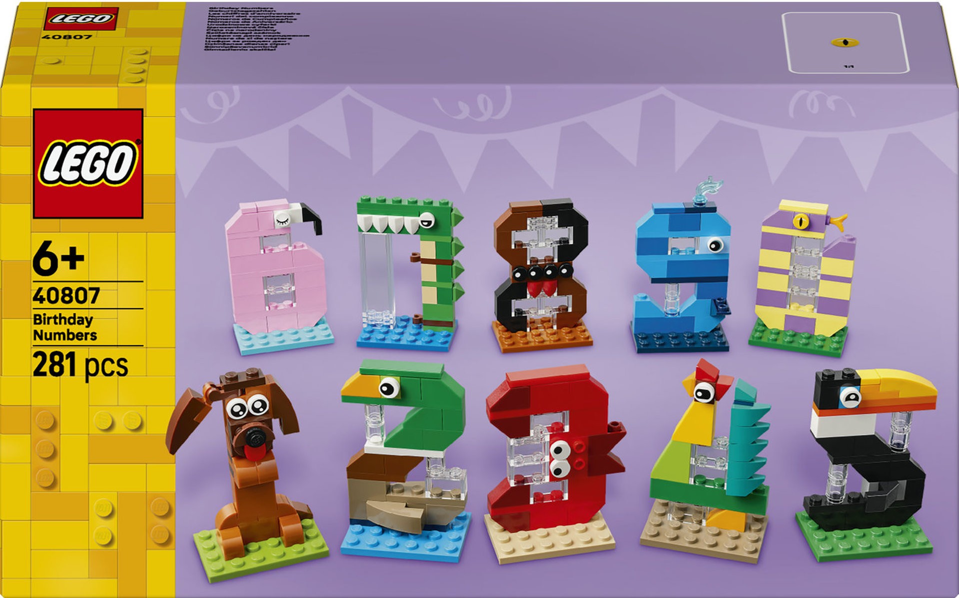 Constructor LEGO Iconic - Cifre pentru ziua de naștere (40807) - imagine 1