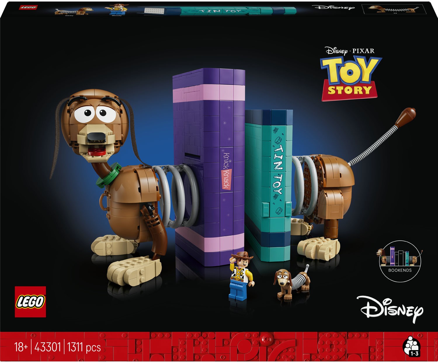Constructor LEGO Disney - Toy Story: Suporturi pentru cărți cu câinele Slinky (43301) - imagine 1